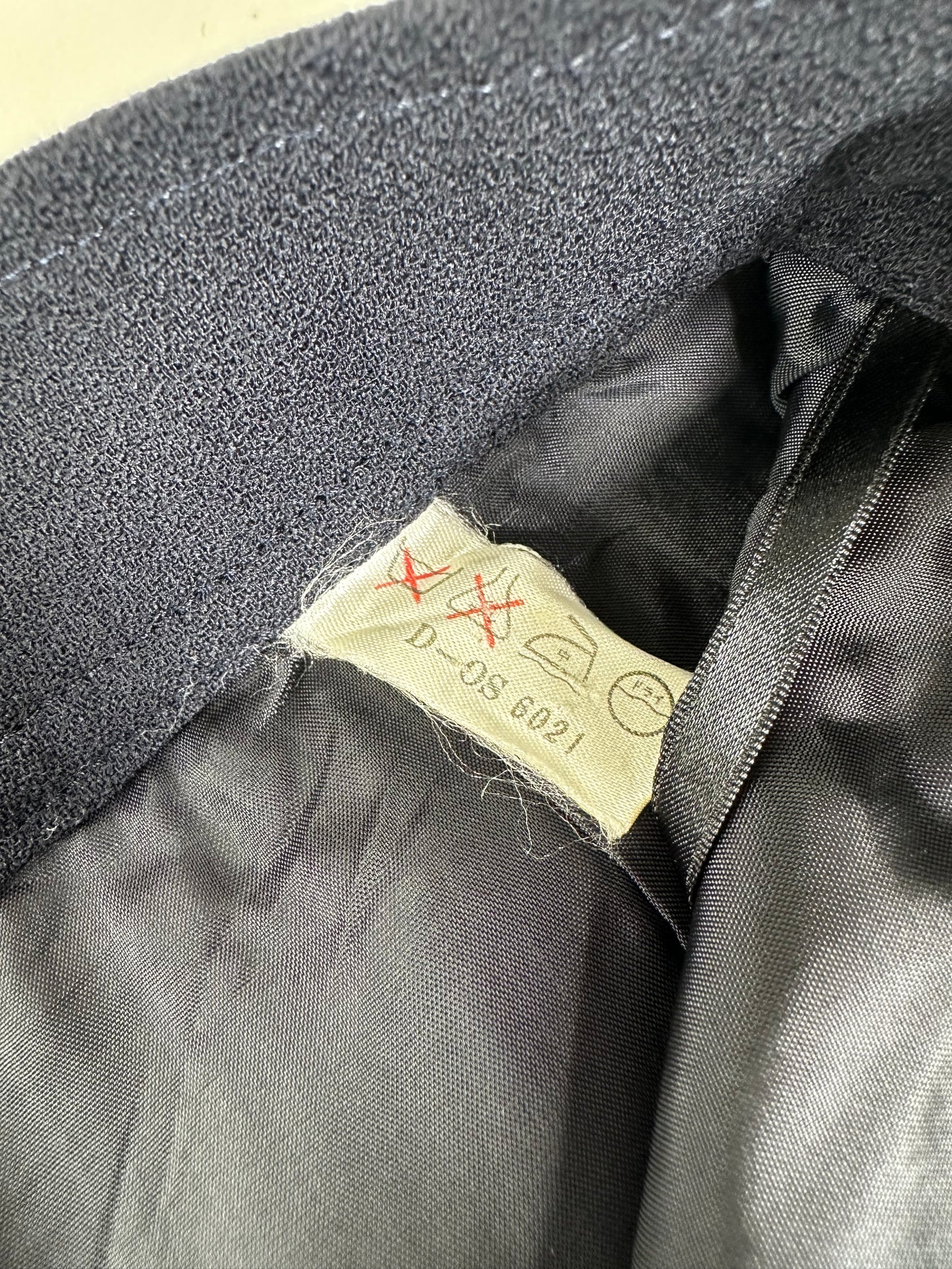 Vintage Chloe Wool Blend Skirt Navy L