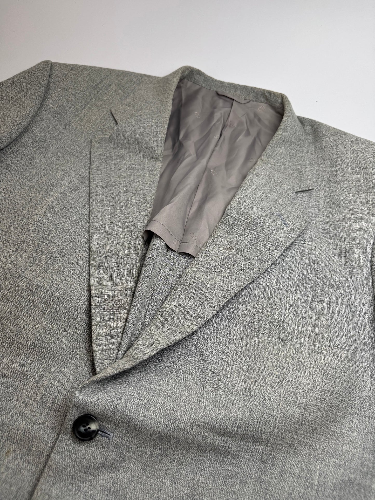 Vintage Dior wool blazer L grey