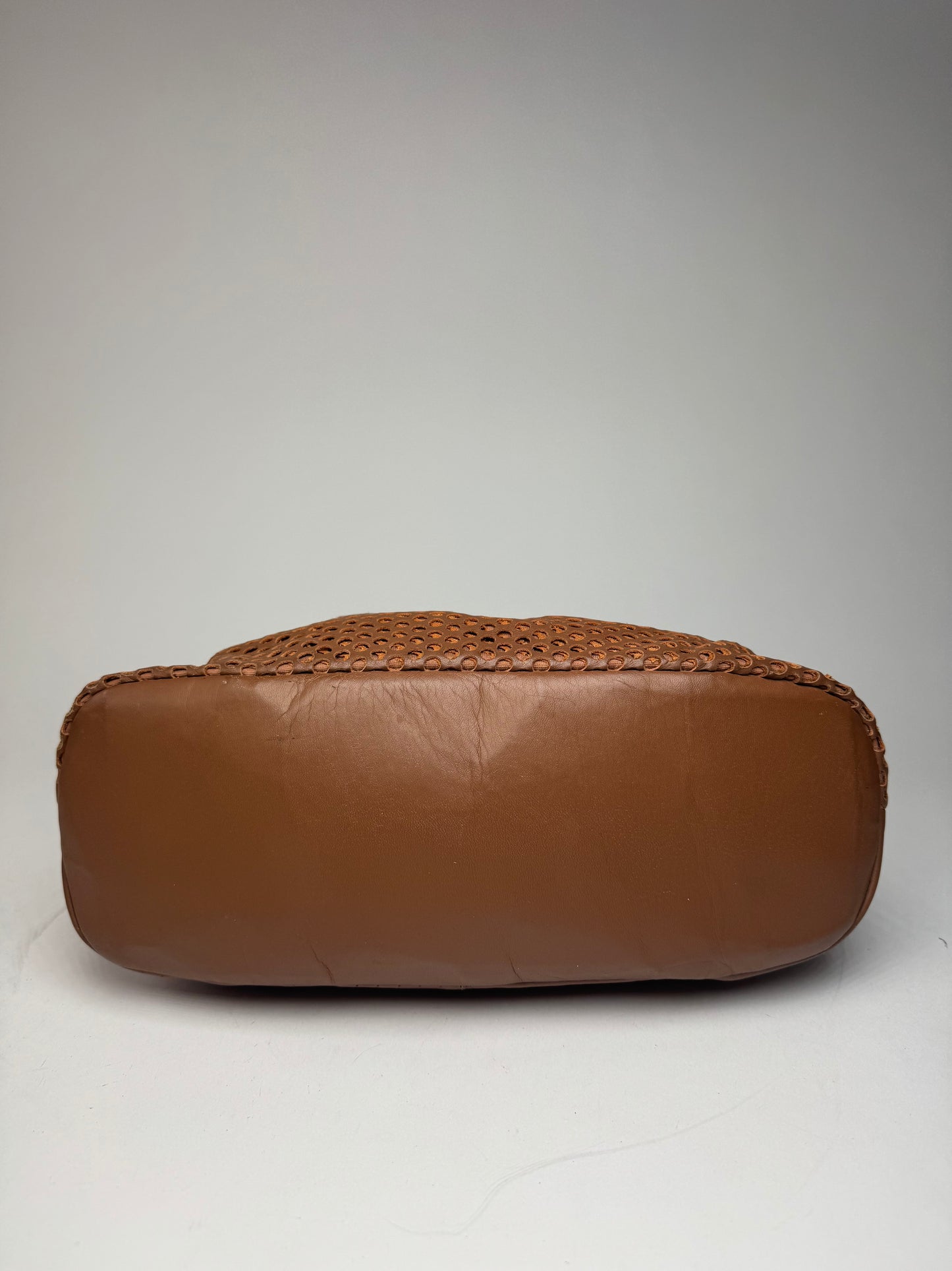 Vintage Issey Miyake Leather Bag brown