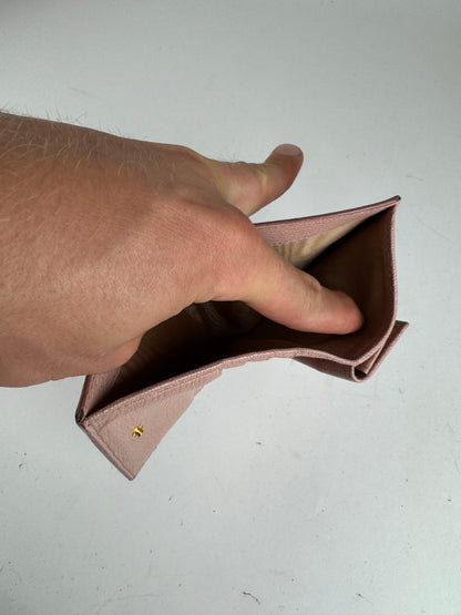 Vintage Miu Miu leather wallet pink