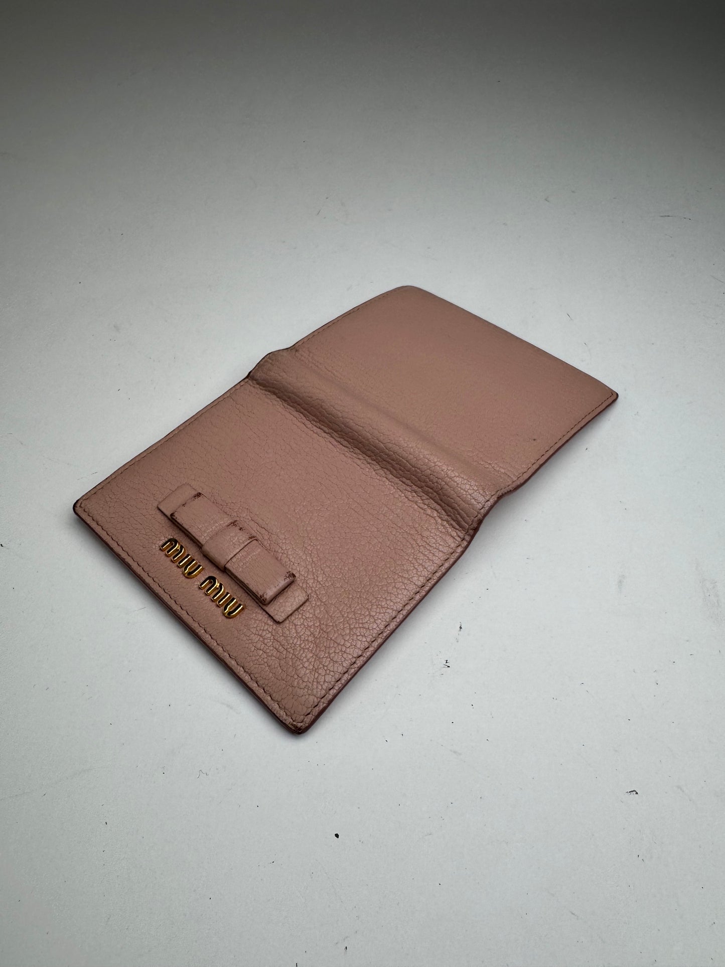 Vintage Miu Miu leather wallet pink