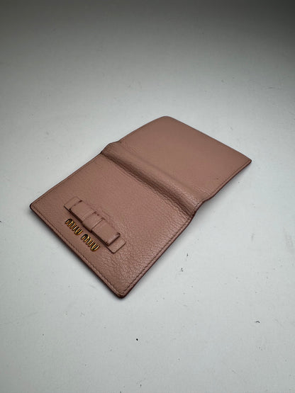 Vintage Miu Miu leather wallet pink