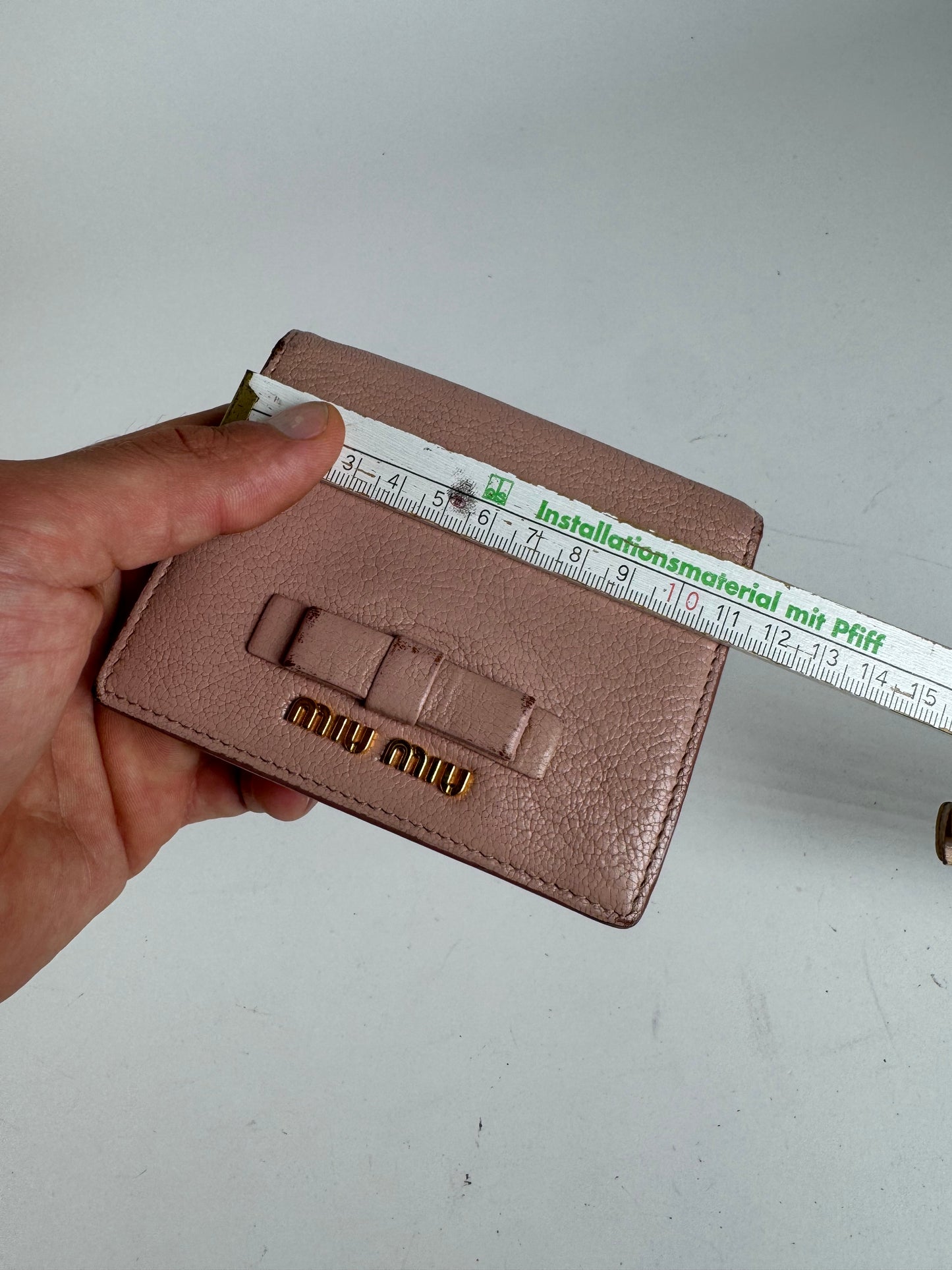 Vintage Miu Miu leather wallet pink