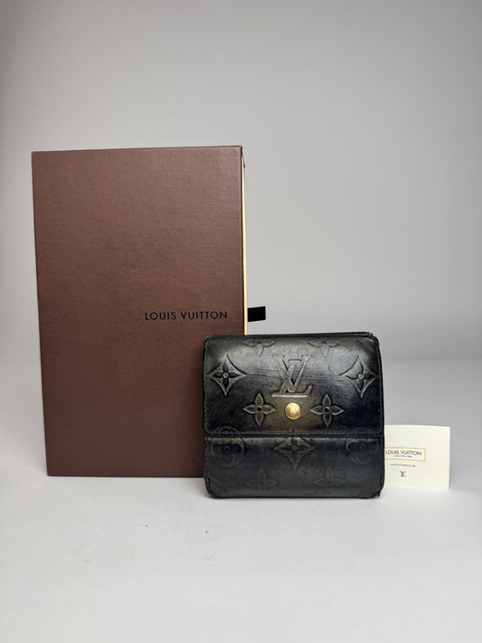 Vintage Louis Vuitton Vernis Leather Wallet Black