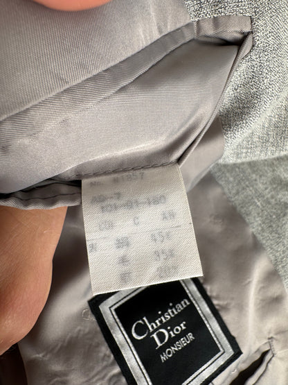 Vintage Dior wool blazer L grey