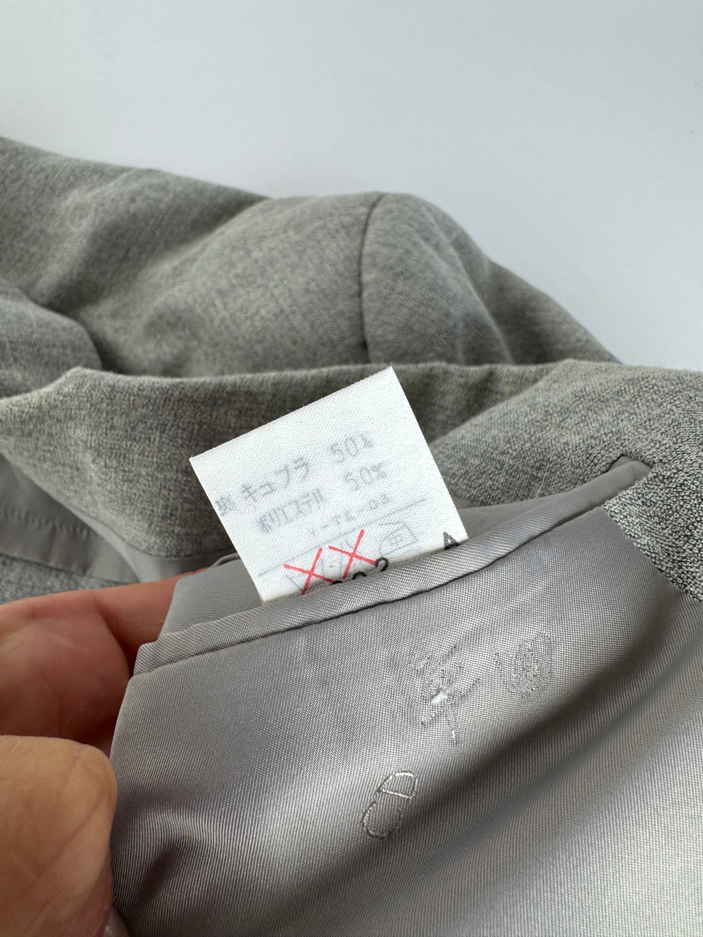 Vintage Dior wool blazer L grey