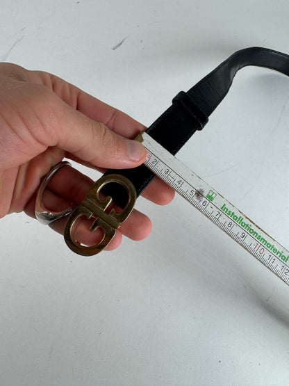 Vintage Gucci Leather Belt Black