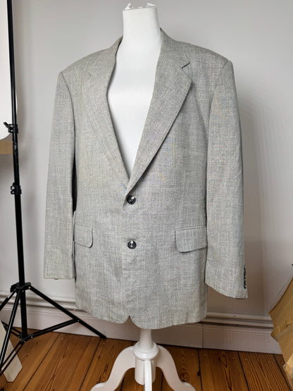 Vintage Dior wool blazer L grey