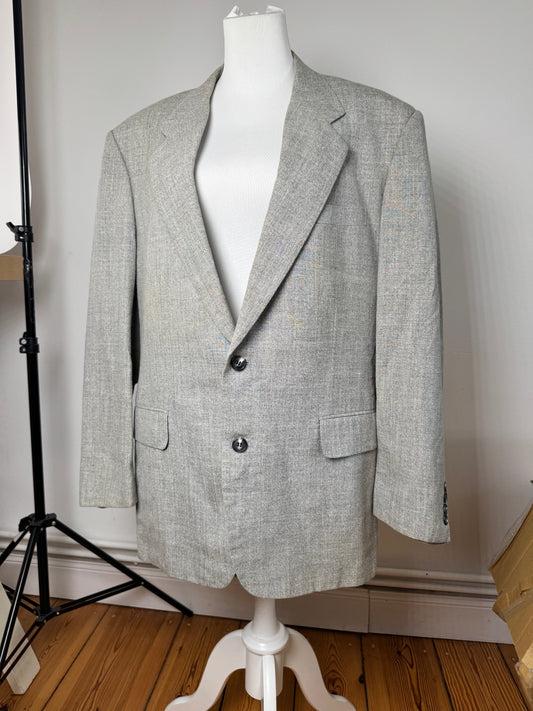 Vintage Dior wool blazer L grey