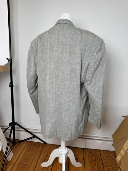 Vintage Dior wool blazer L grey