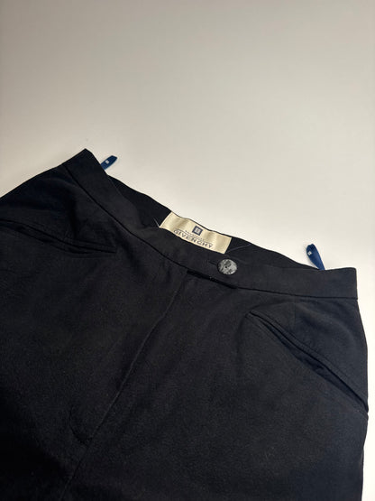 Vintage Givenchy Suede Pants Black 36/S