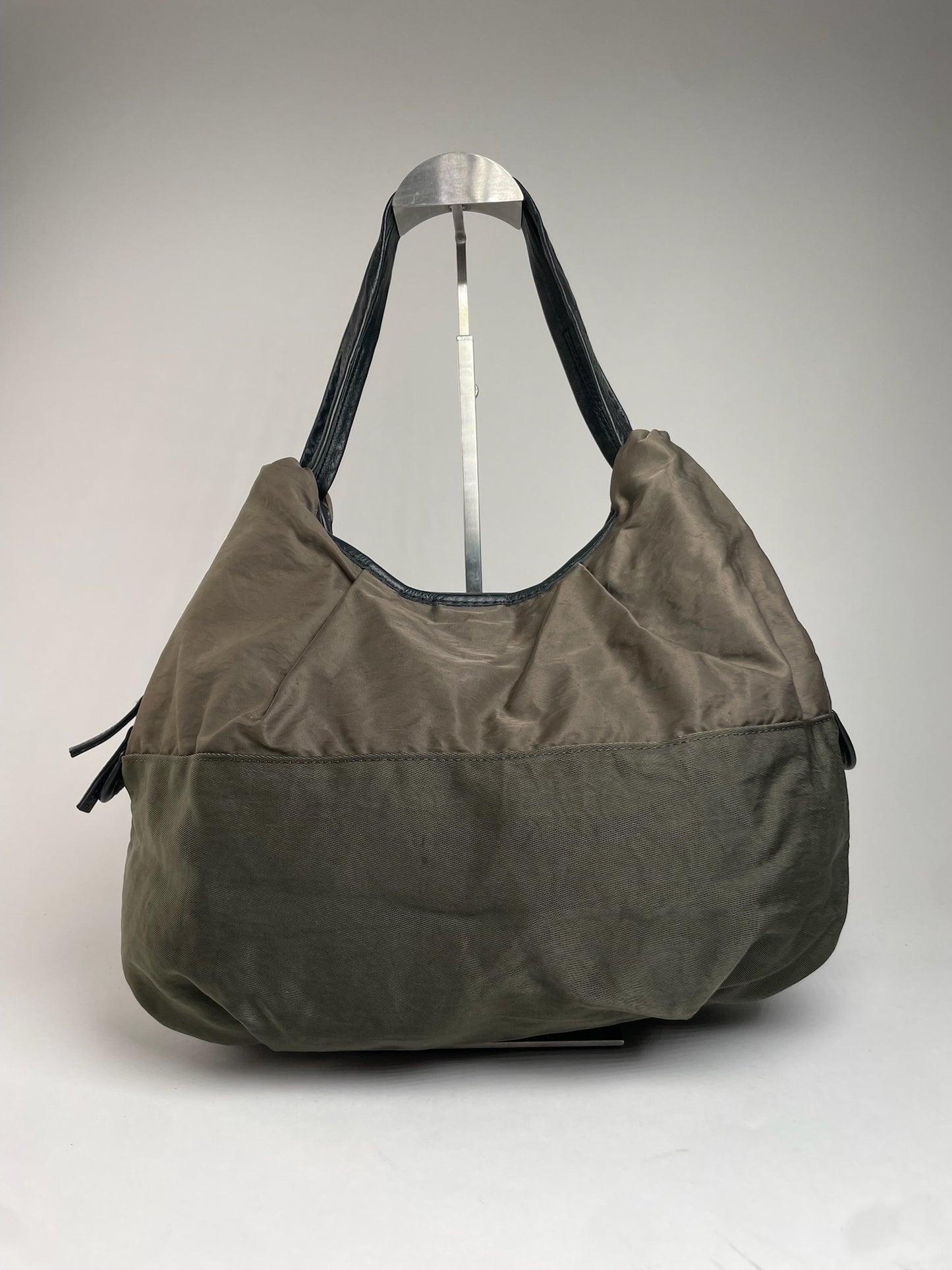 Vintage Yohji Yamamoto Y-Saccs Polyester Leather Handbag Brown Black