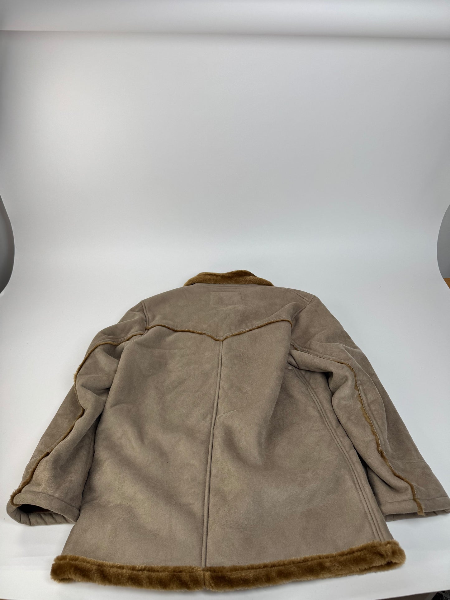 Vintage Kansai Yamamoto fur coat L grey brown