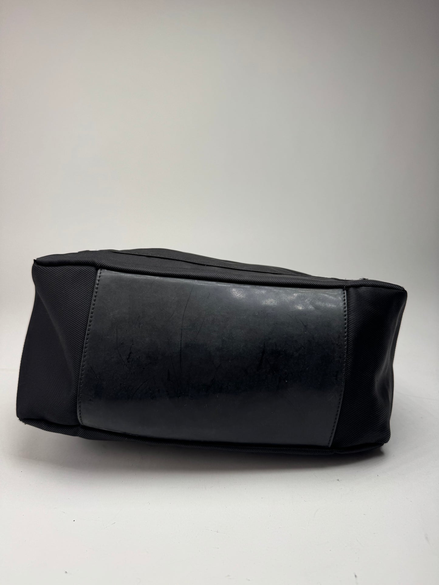 Sac Gucci vintage en toile de bambou noir