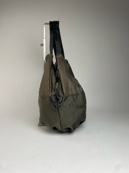 Vintage Yohji Yamamoto Y-Saccs Polyester Leather Handbag Brown Black