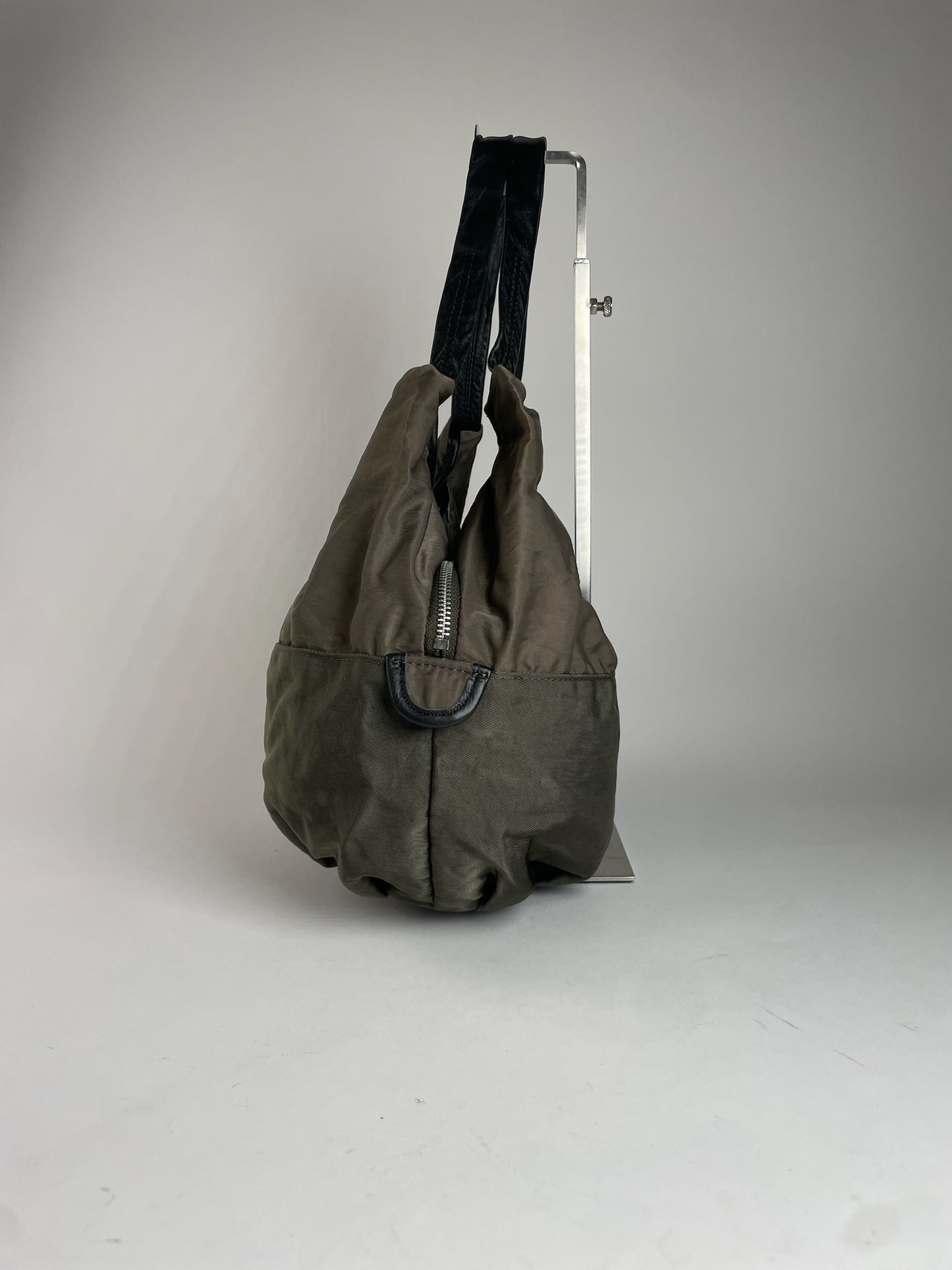 Vintage Yohji Yamamoto Y-Saccs Polyester Leather Handbag Brown Black