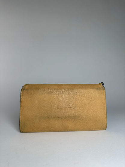Vintage Stella Mc Cartney Vegan Leather Falabella Long Wallet Yellow