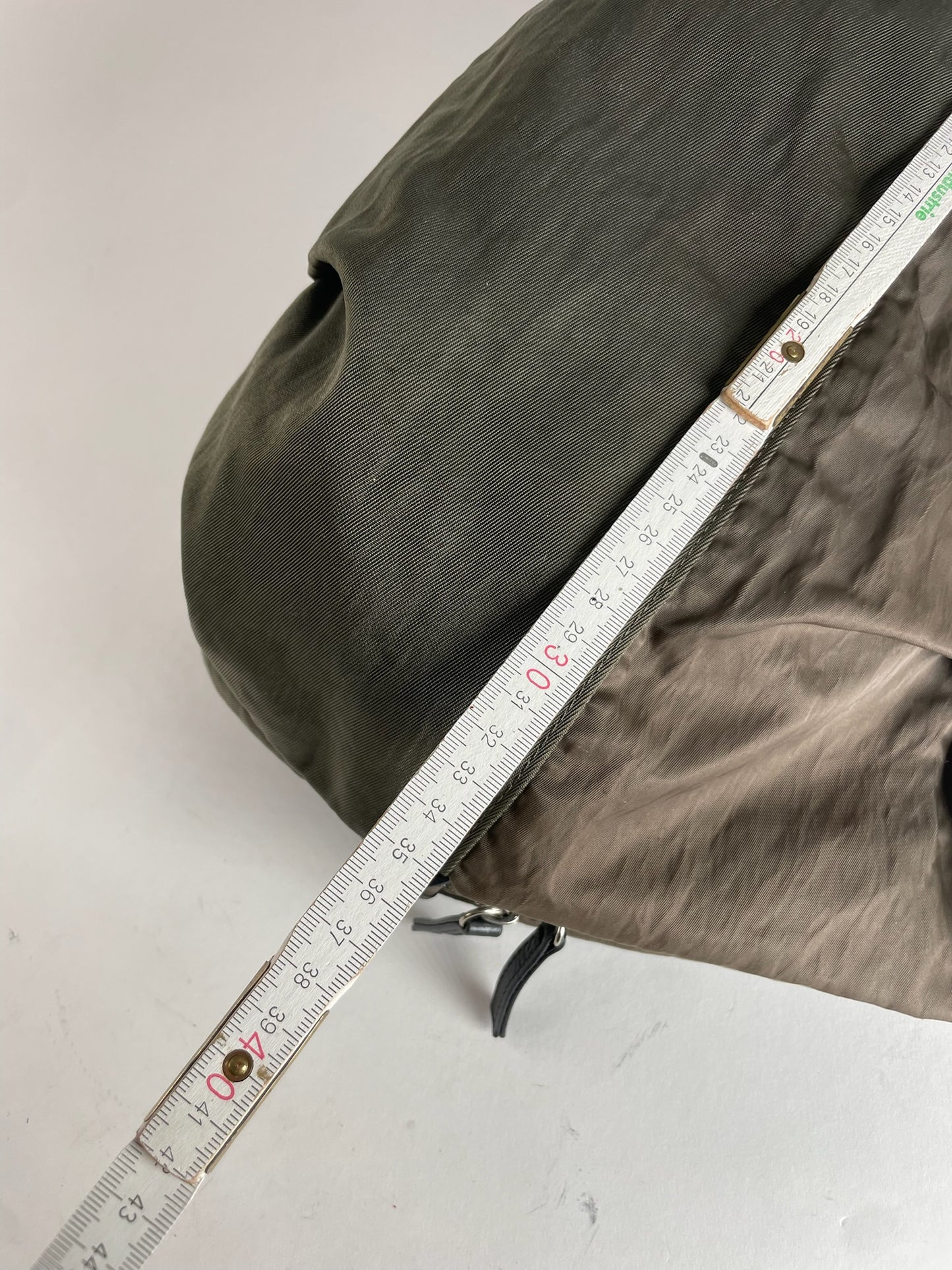 Vintage Yohji Yamamoto Y-Saccs Polyester Leather Handbag Brown Black