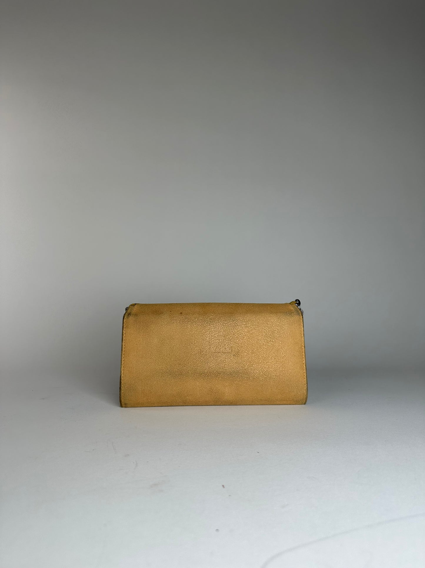 Vintage Stella Mc Cartney Vegan Leather Falabella Long Wallet Yellow