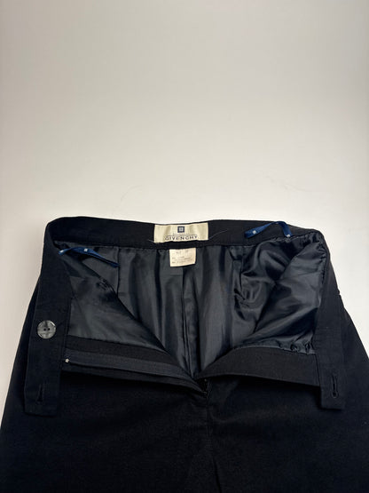 Vintage Givenchy Suede Pants Black 36/S