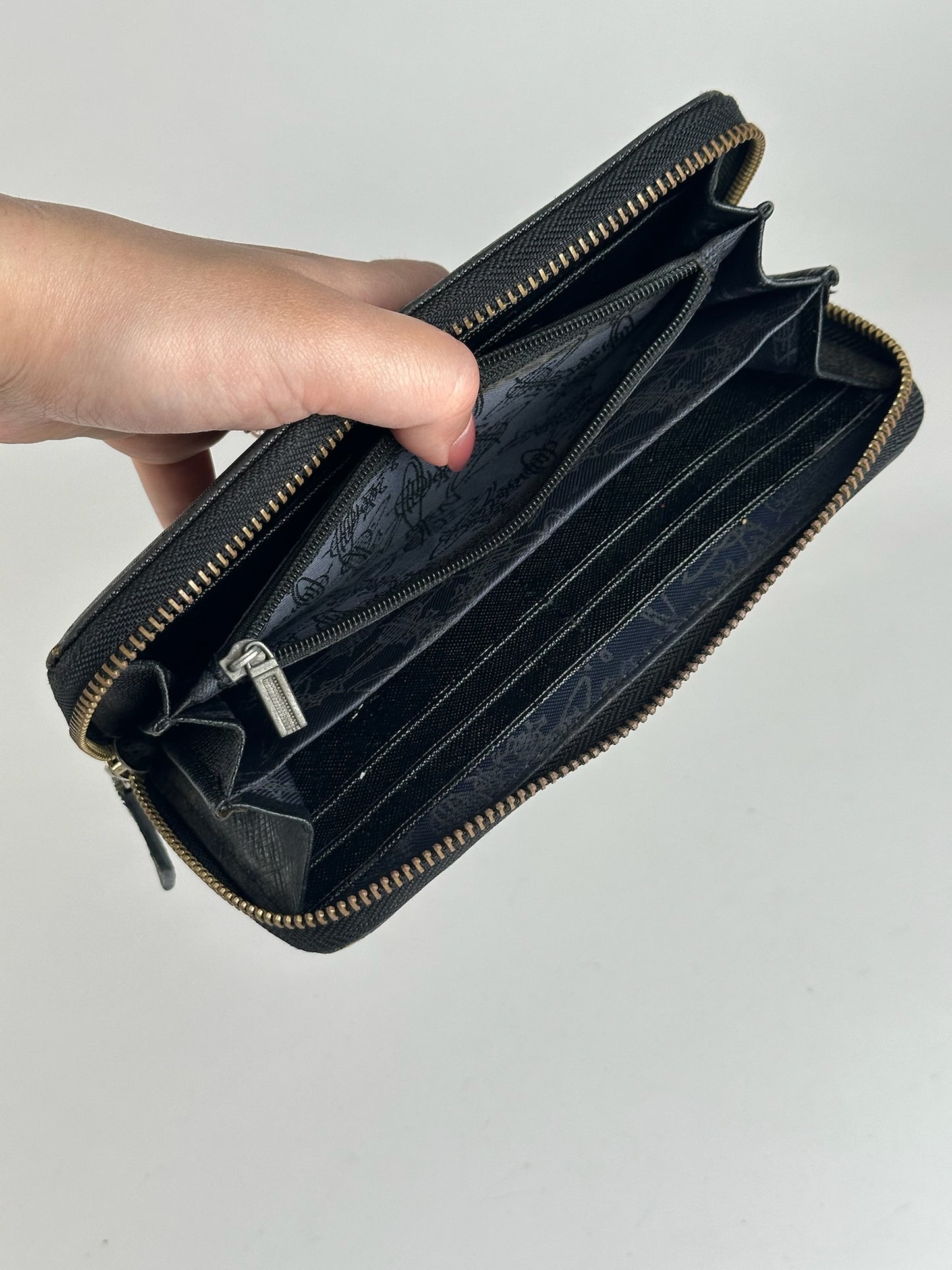 Vintage Vivienne Westwood leather wallet black