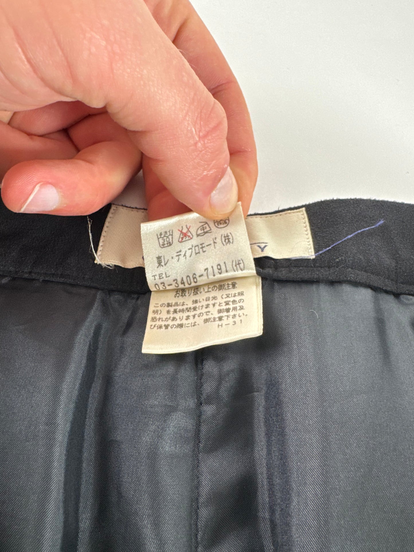 Vintage Givenchy Suede Pants Black 36/S