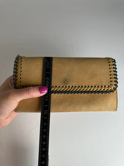 Vintage Stella Mc Cartney Vegan Leather Falabella Long Wallet Yellow