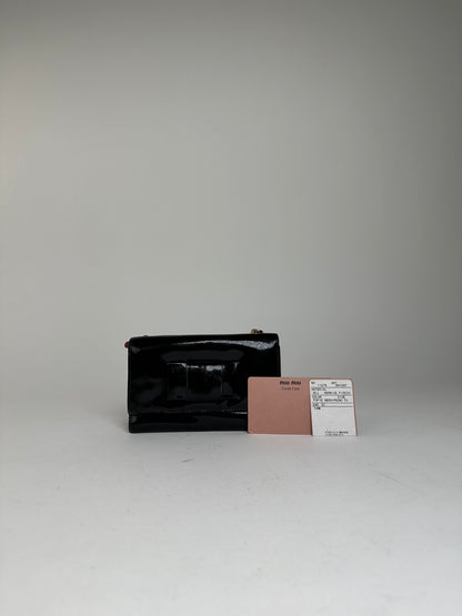 Vintage Miu Miu Patent Wallet Black