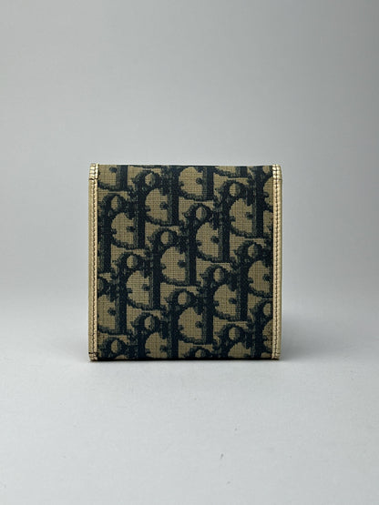 Vintage Dior Oblique Monogram wallet blue white