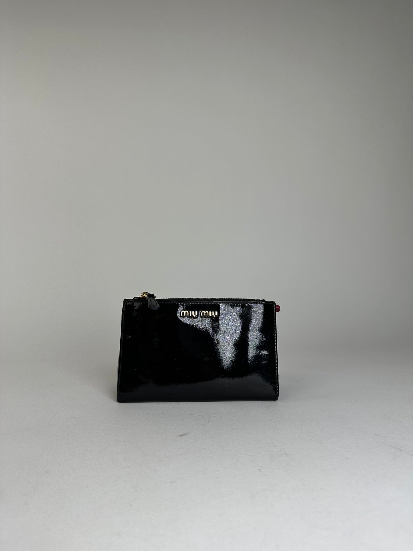 Vintage Miu Miu Patent Wallet Black