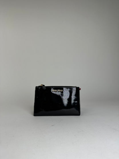 Vintage Miu Miu Patent Wallet Black