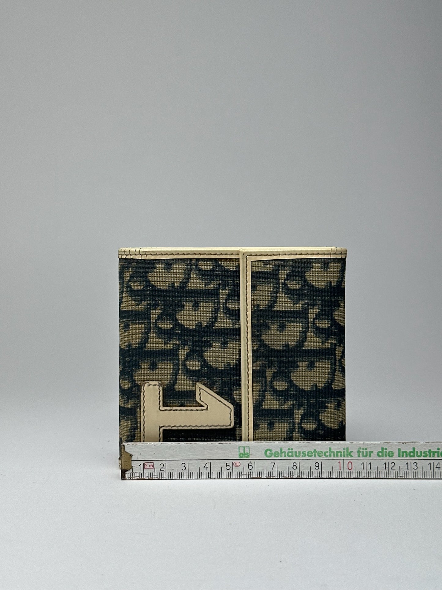 Vintage Dior Oblique Monogram wallet blue white