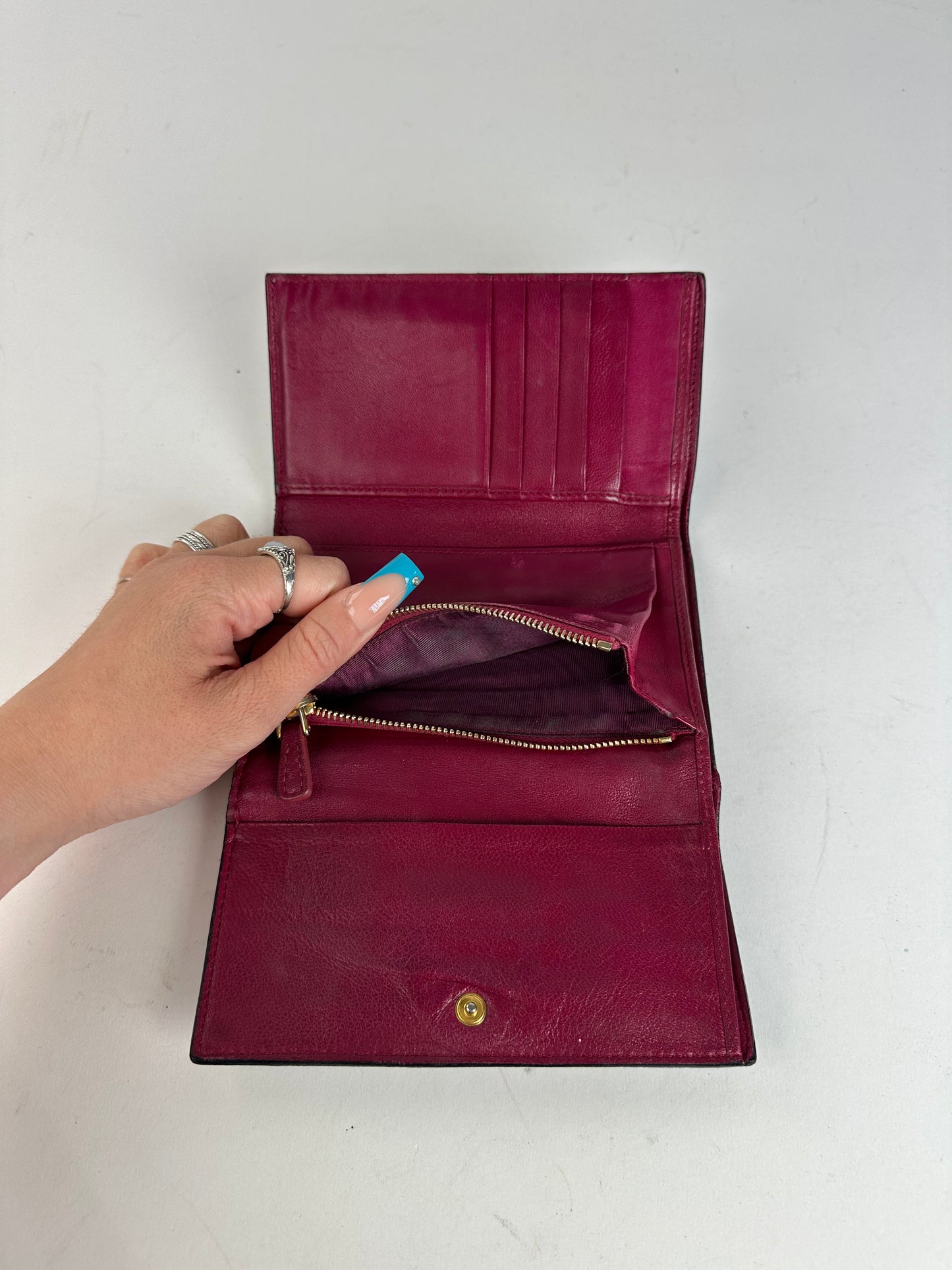 Vintage Miu Miu Patent Wallet Black