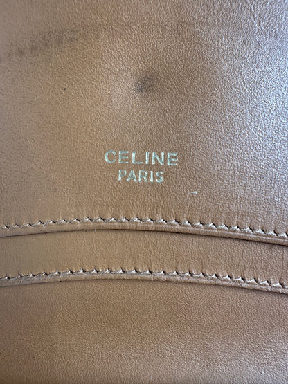 Vintage Celine Macadam Canvas Mini Wallet Late 1980s Brown Tan