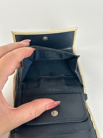 Vintage Dior Oblique Monogram wallet blue white