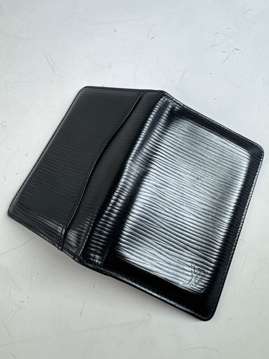 Vintage Louis Vuitton Epi Leather Wallet Black