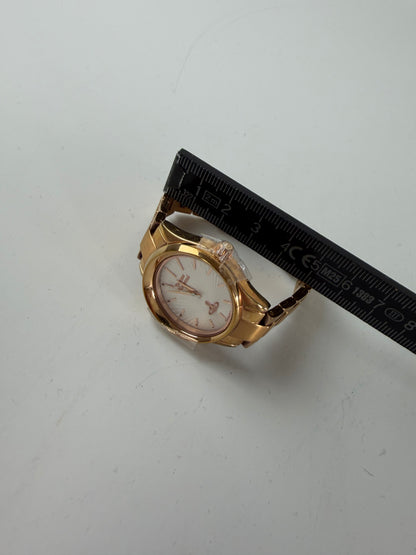 Vintage Vivienne Westwood Classic Bracelet Watch Rose Gold Silver