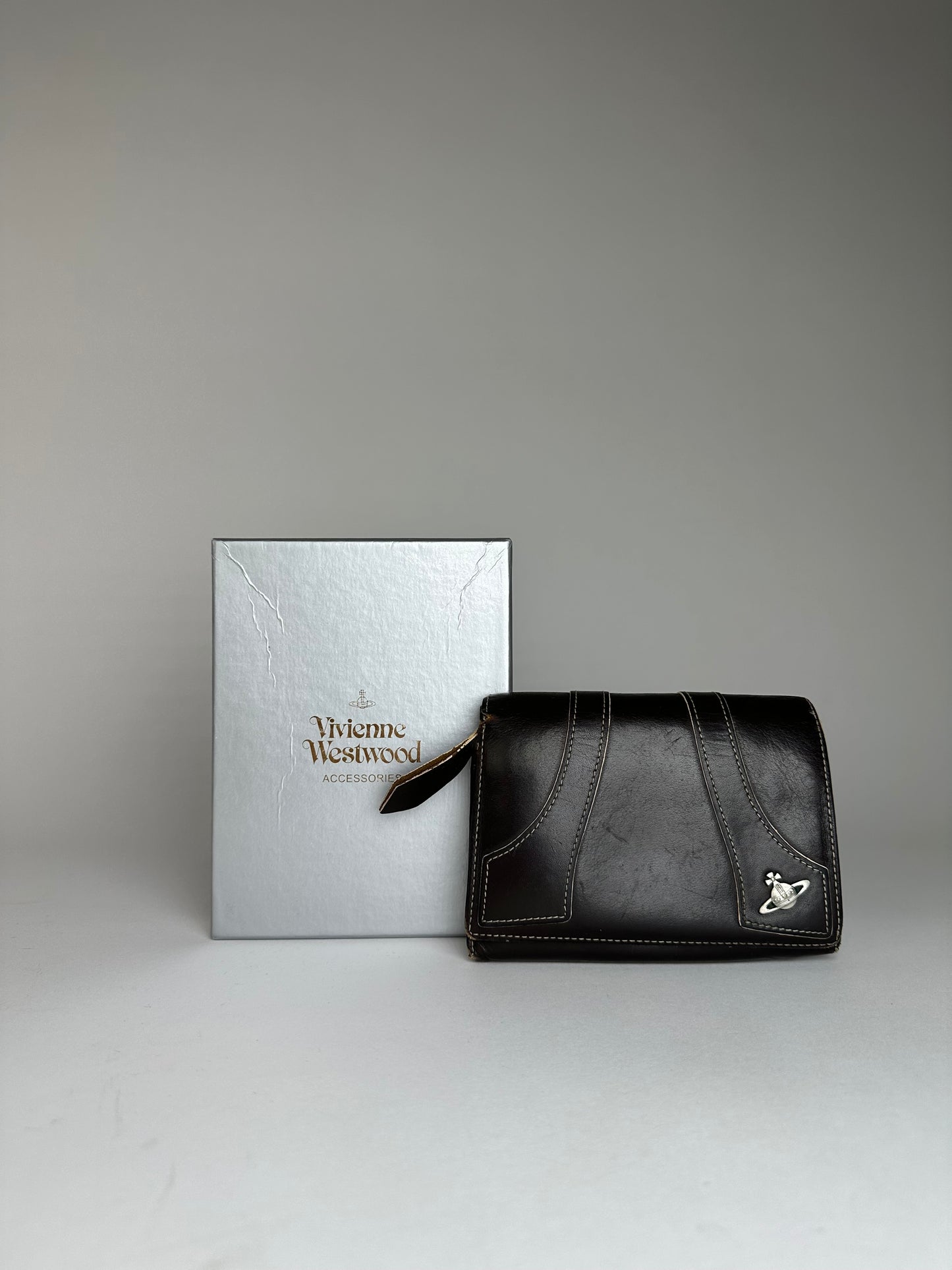 Vintage Vivienne Westwood Leather Wallet Black