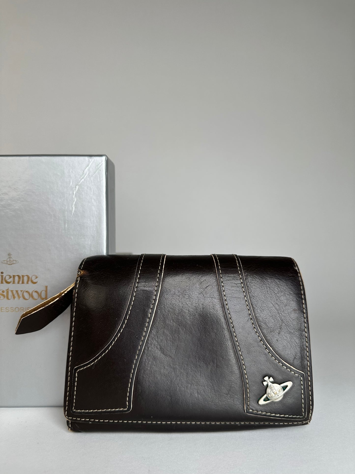 Vintage Vivienne Westwood Leather Wallet Black