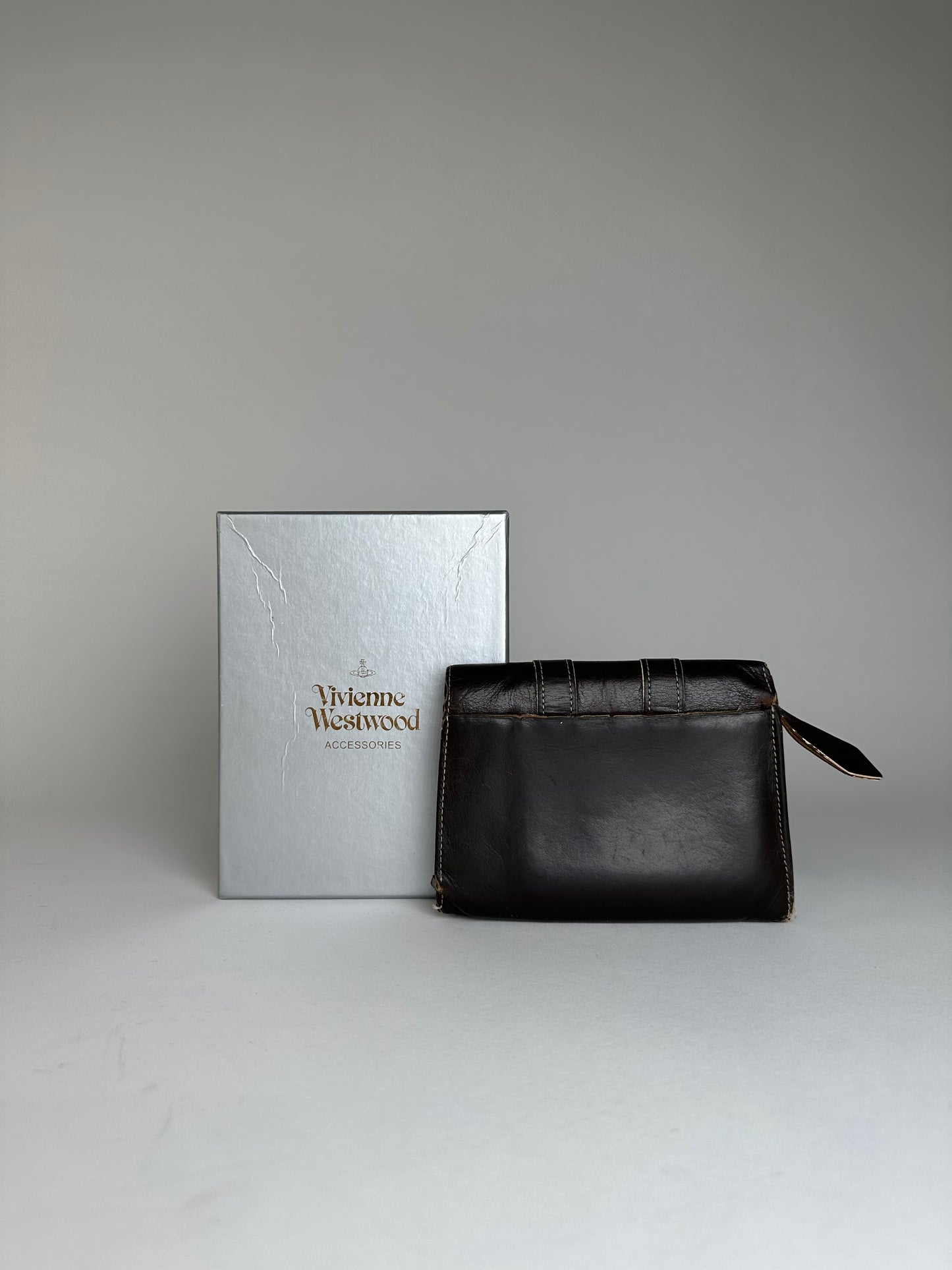 Vintage Vivienne Westwood Leather Wallet Black