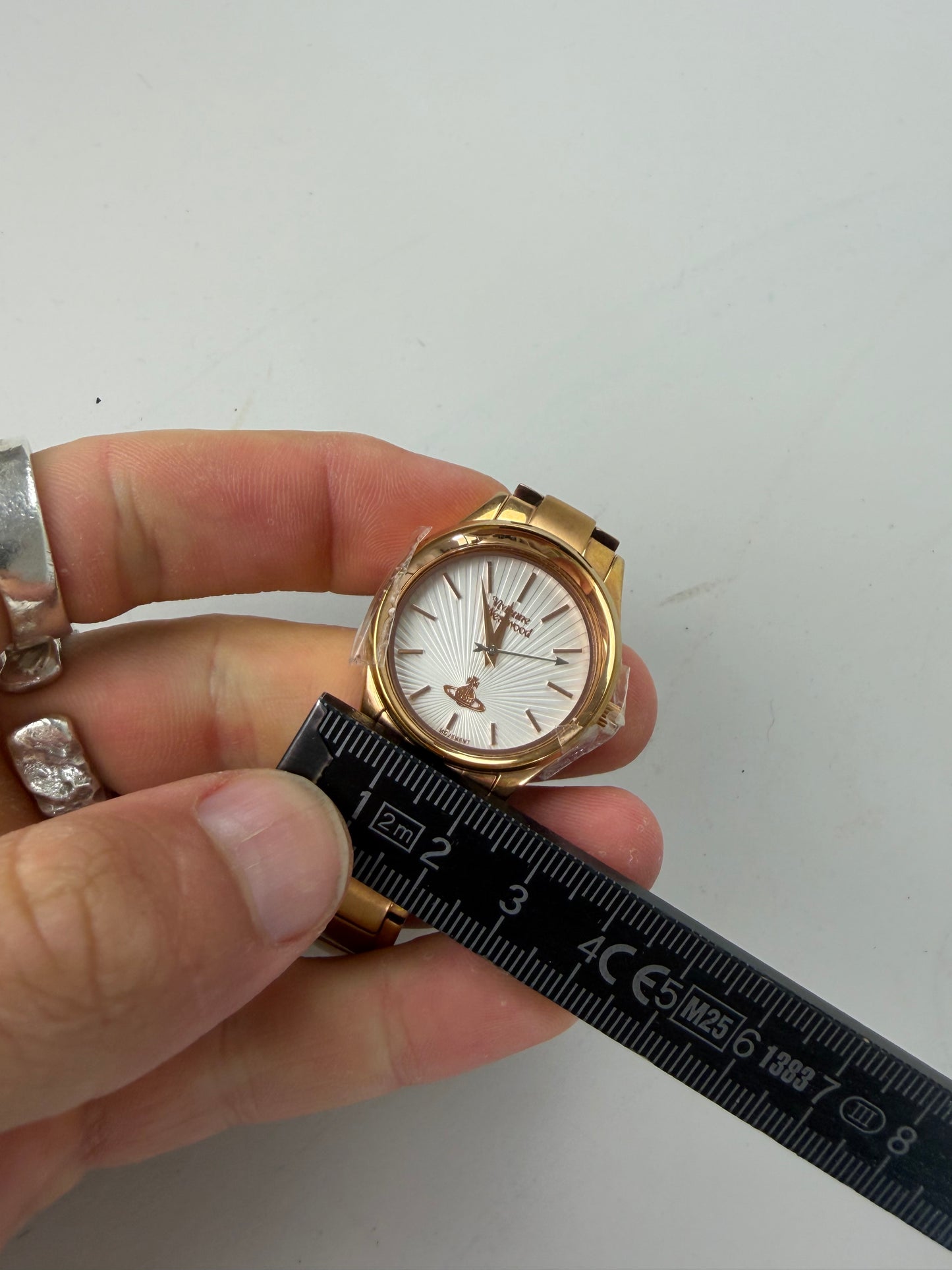 Vintage Vivienne Westwood Classic Bracelet Watch Rose Gold Silver