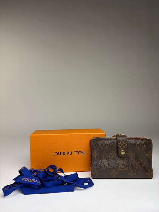 Vintage Louis Vuitton Monogram Canvas Bifold Wallet 2012 Brown
