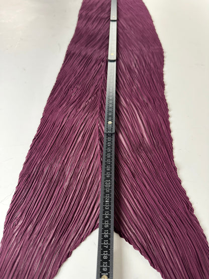 Vintage Pleats Shawl Pleated Synthetic Burgundy