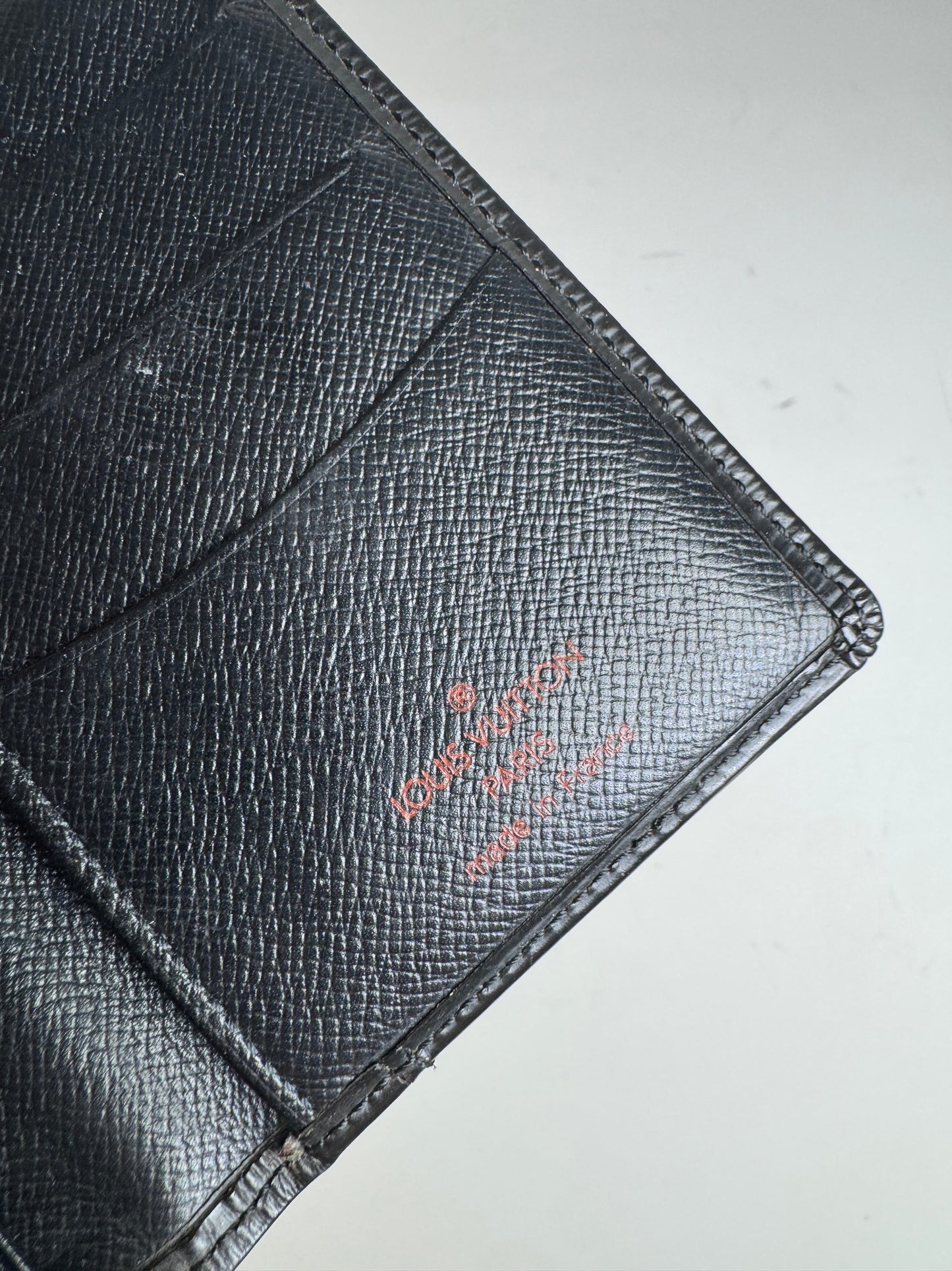 Vintage Louis Vuitton Epi Leather Wallet Black