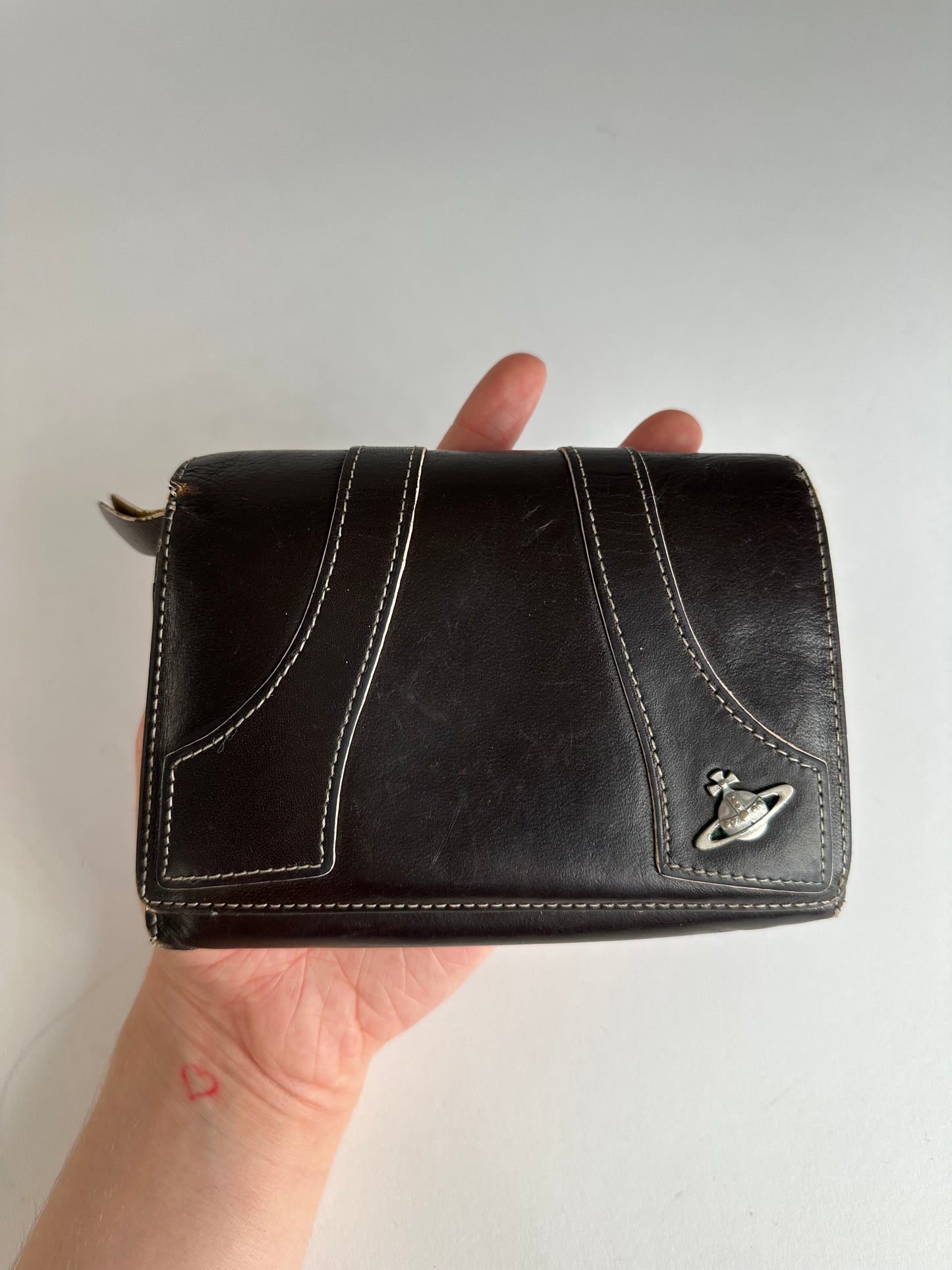 Vintage Vivienne Westwood Leather Wallet Black