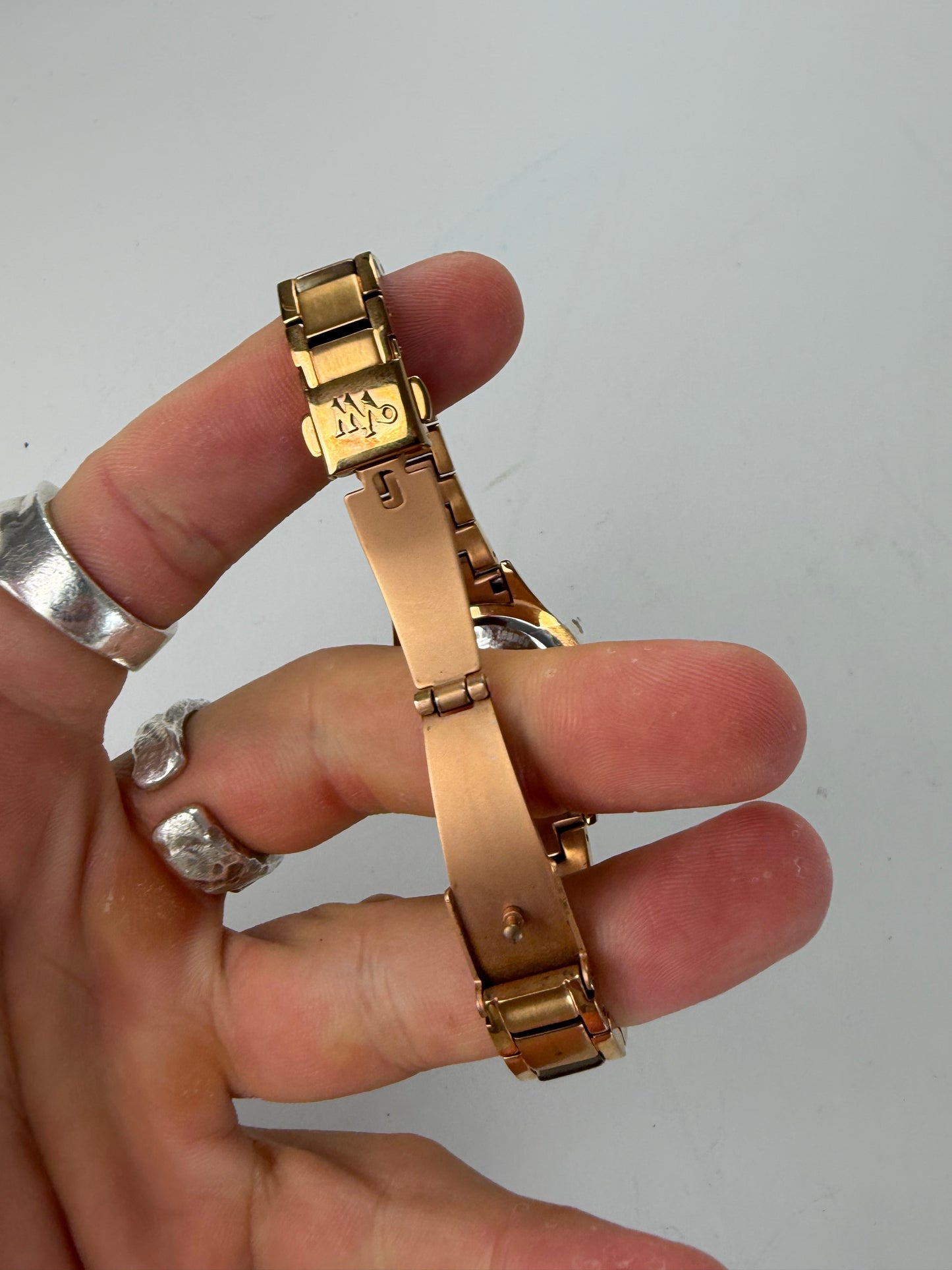 Vintage Vivienne Westwood Classic Bracelet Watch Rose Gold Silver