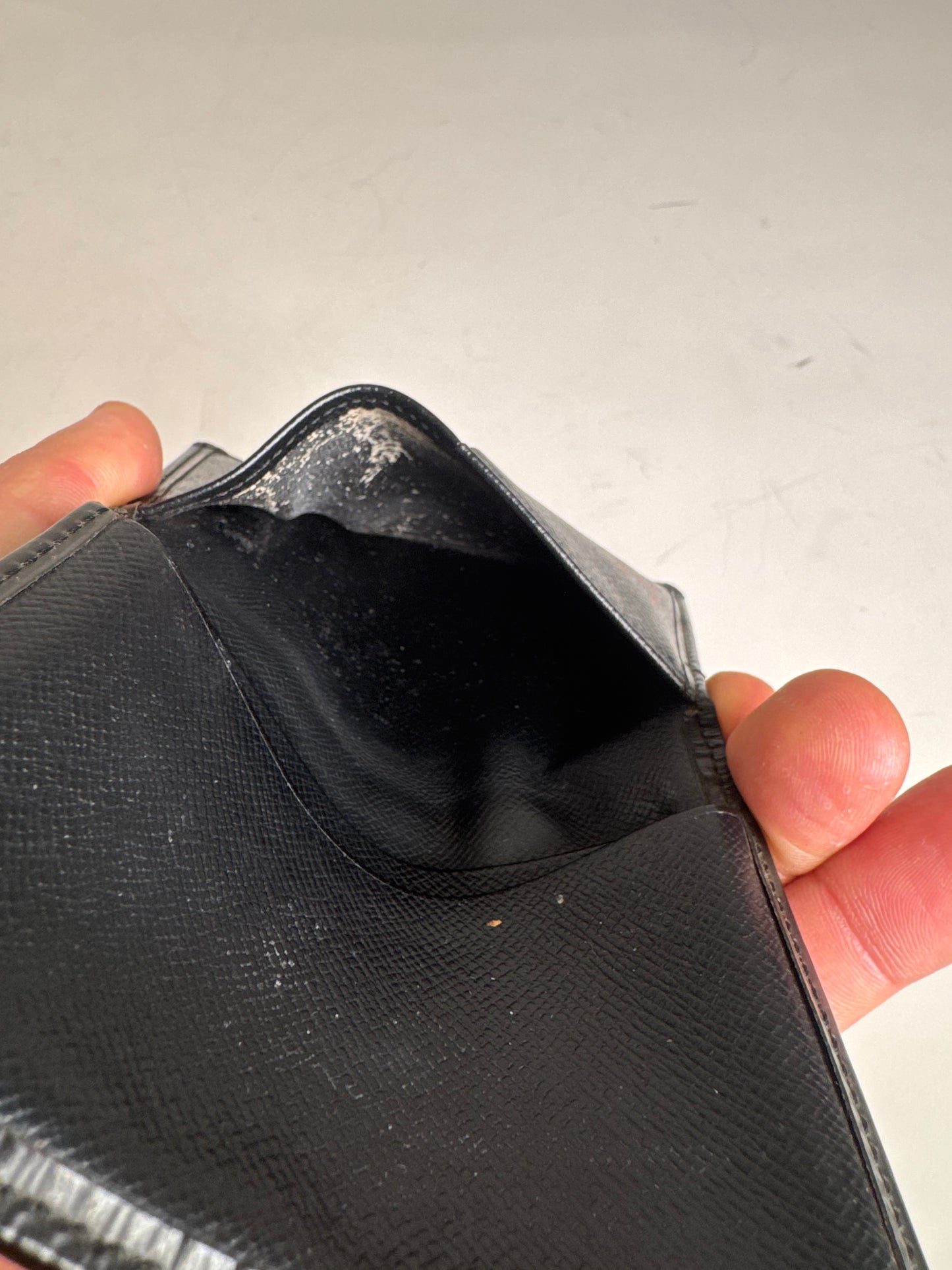 Vintage Louis Vuitton Epi Leather Wallet Black