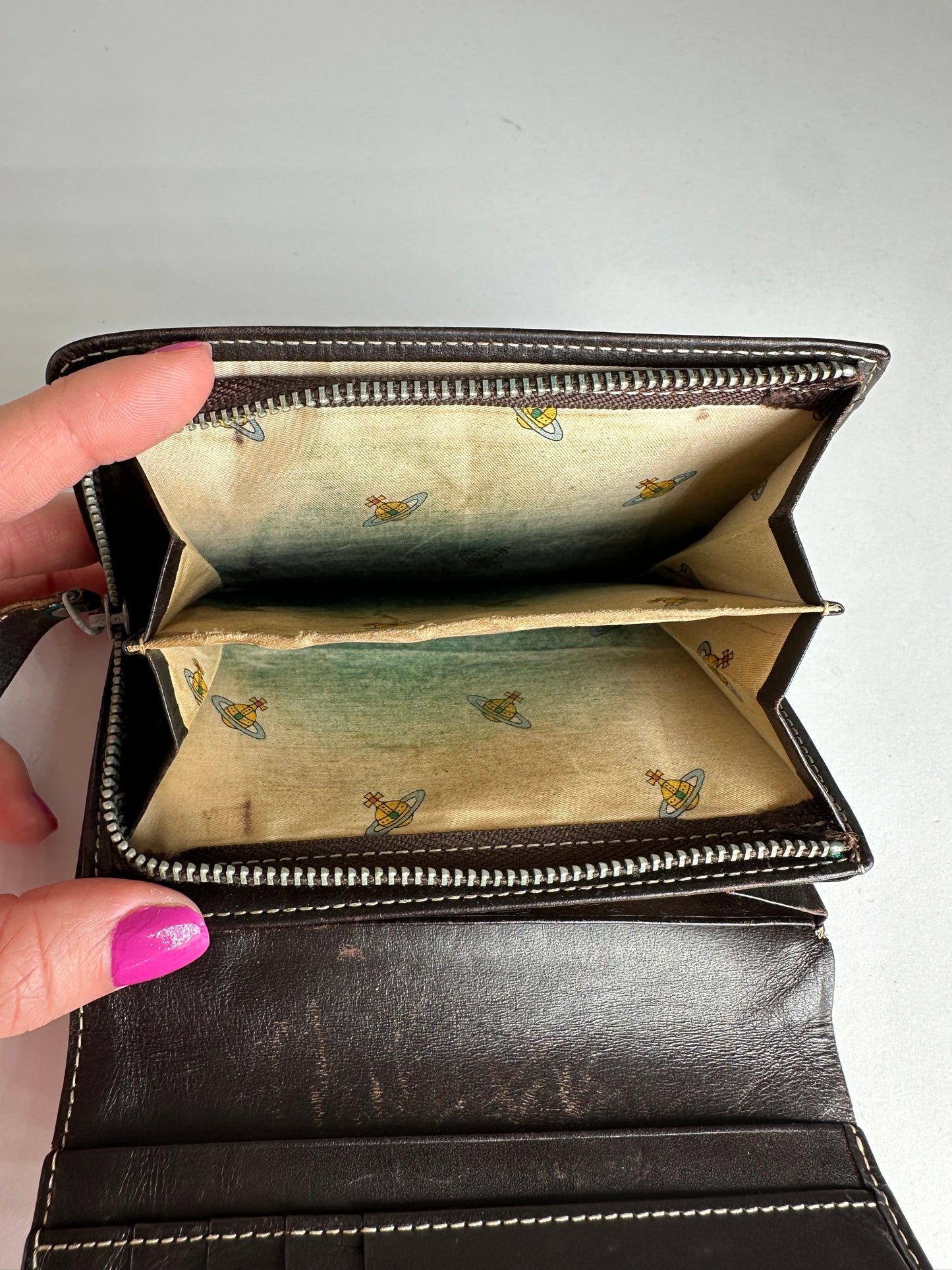 Vintage Vivienne Westwood Leather Wallet Black
