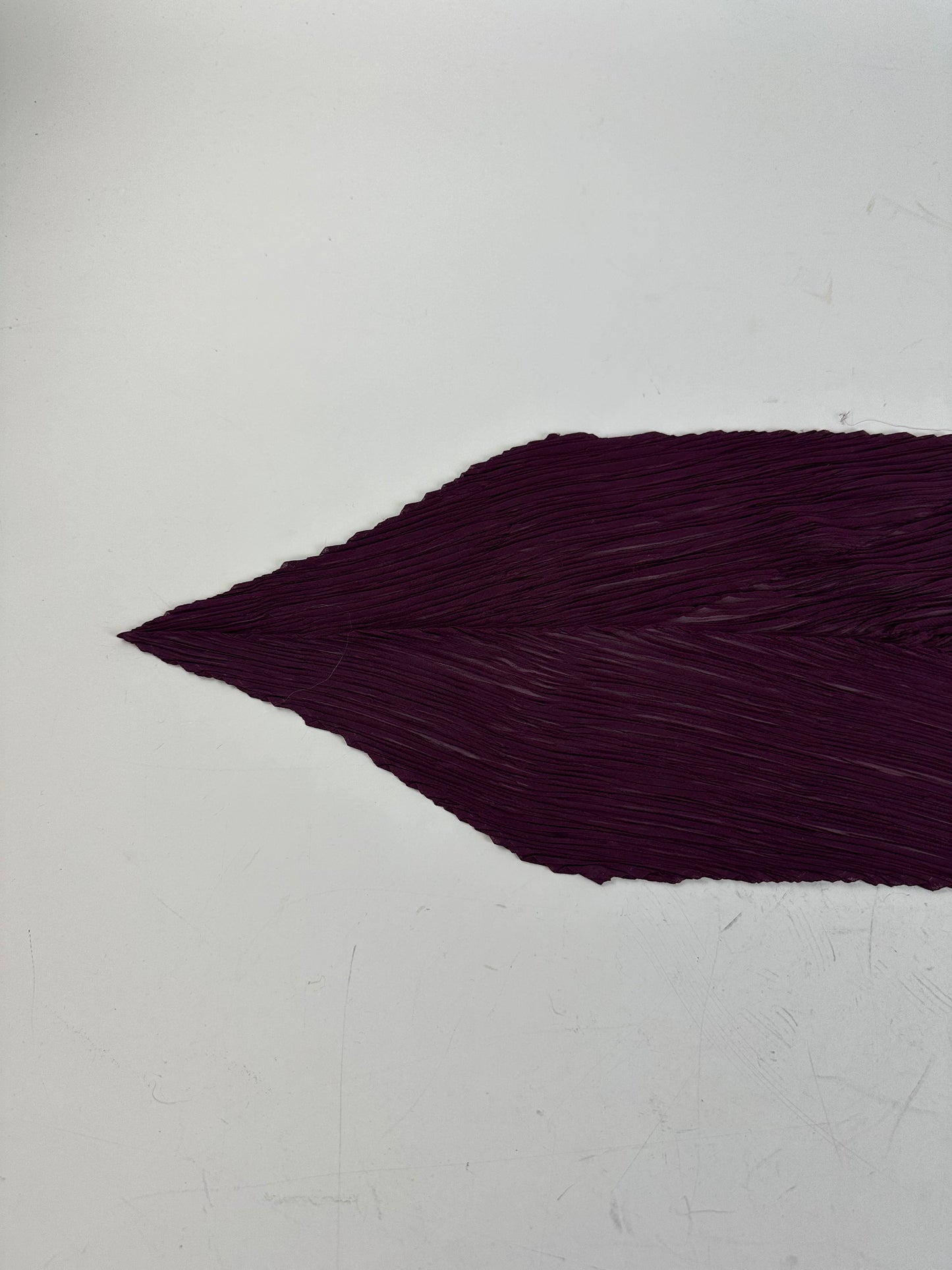 Vintage Pleats Shawl Pleated Synthetic Burgundy