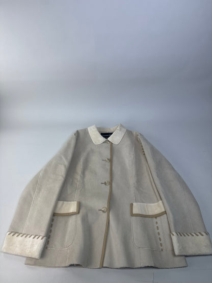 Vintage Kansai Yamamoto Suede Jacket Cream M